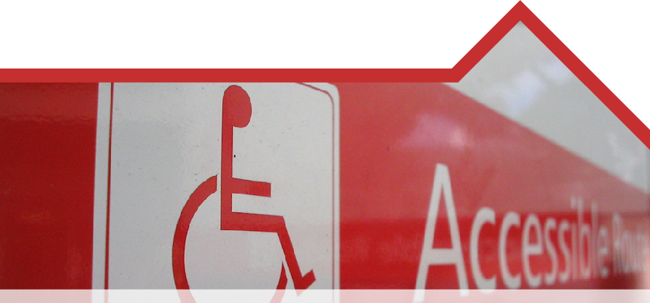 Image of an accessibility sign.